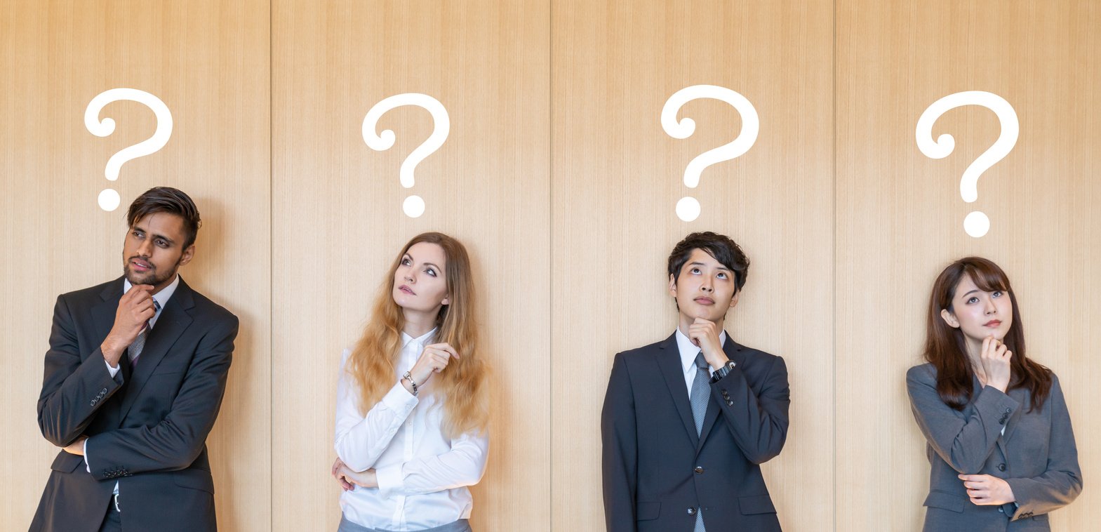 Troubled business persons.